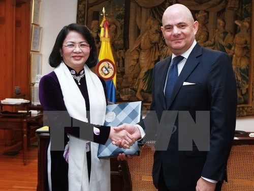 Vice President Dang Thi Ngoc Thinh visits Colombia - ảnh 1