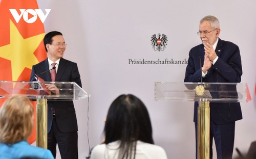 Vietnamese, Austrian Presidents inform the press of successful talks - ảnh 1