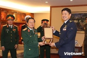 Vietnam, Singapore strengthen military cooperation - ảnh 1
