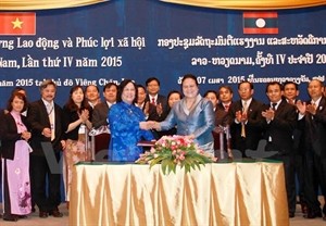Vietnam, Laos strengthen labour and social welfare ties - ảnh 1