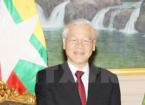 Party leader calls for cooperation between ruling parties of Vietnam and Myanmar  - ảnh 1