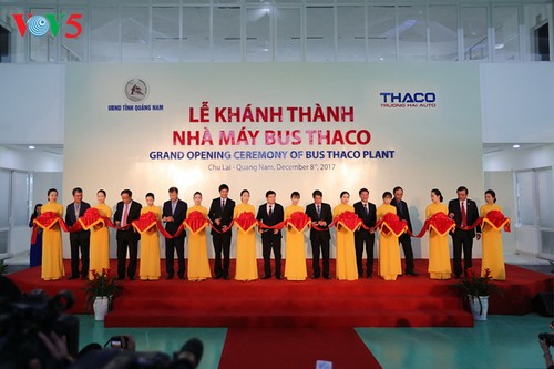 Thaco bus manufacturing plant inaugurated - ảnh 1