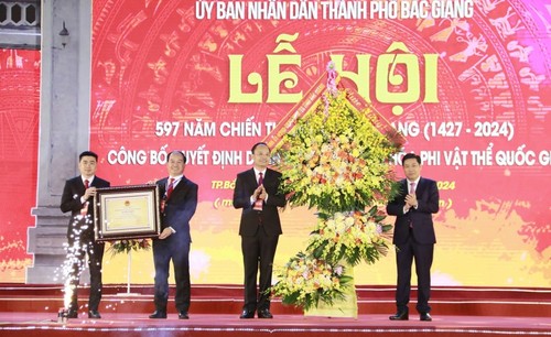 Bac Giang festival recognized as national intangible cultural heritage - ảnh 1