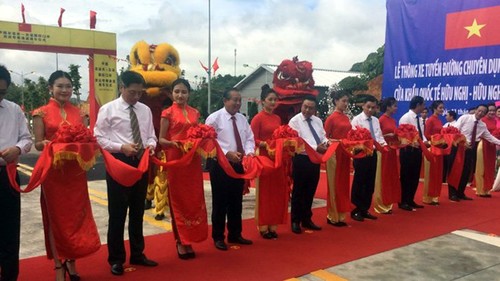 Inauguration d’une route de transport de marchandises Vietnam-Chine - ảnh 1