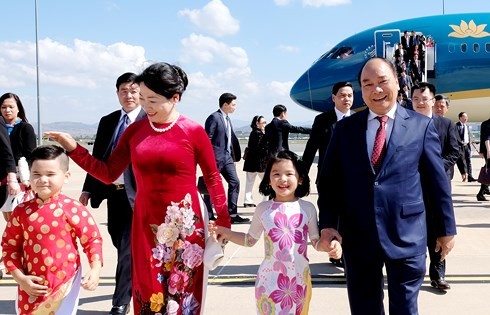 Le Premier ministre Nguyen Xuan Phuc est arrivé en Australie - ảnh 1