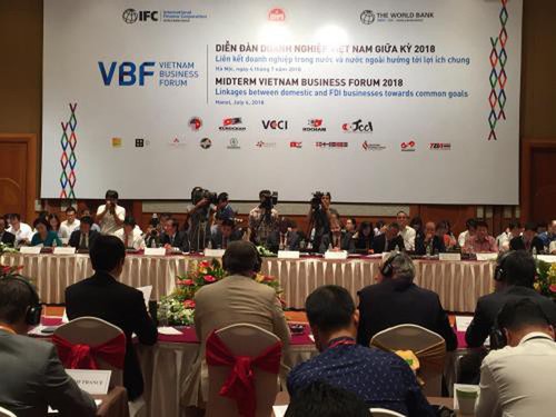 Forum d’affaires du Vietnam de mi-mandat 2018 - ảnh 1