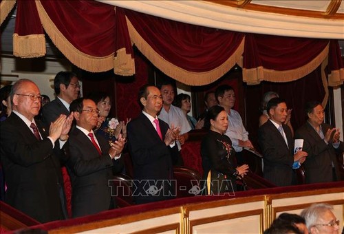 Trân Dai Quang au concert en l’honneur des 45 ans des relations diplomatique Vietnam-Japon - ảnh 1