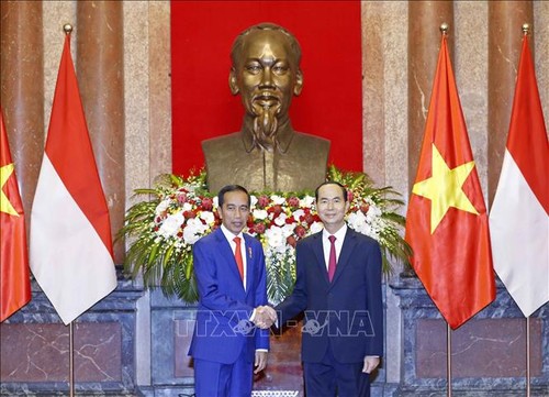 Cérémonie d’accueil en l’honneur du président indonésien - ảnh 1