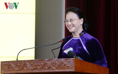 Nguyên Thi Kim Ngân au 55e anniversaire de l’Académie des finances - ảnh 1