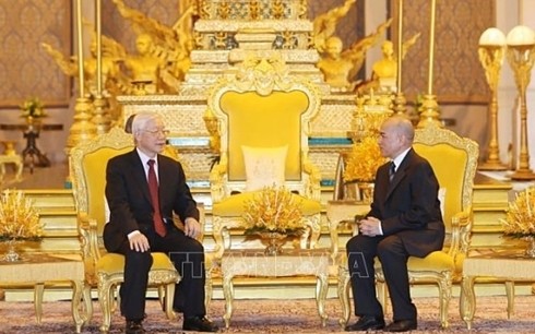 Nguyên Phu Trong termine sa visite d’État au Cambodge - ảnh 1