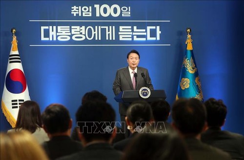Discours des 100 jours: le président sud-coréen entend s’adonner à améliorer la vie de ses compatriotes - ảnh 1