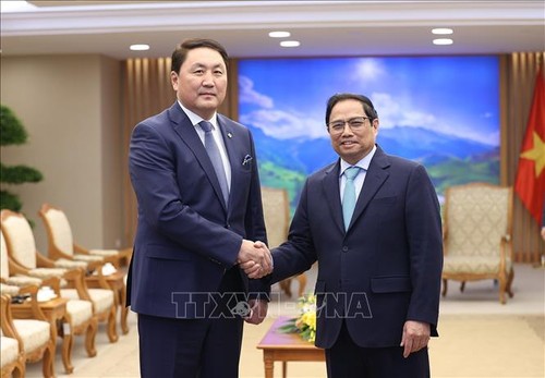 Pham Minh Chinh rencontre le ministre mongol de la Défense  - ảnh 1