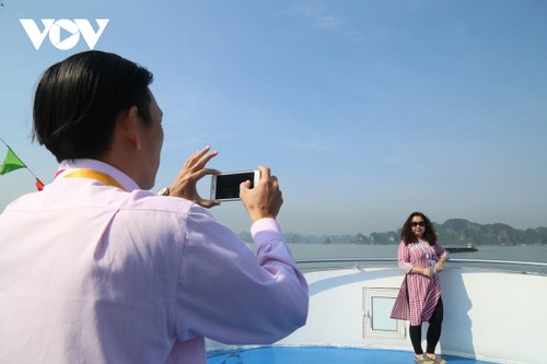 Vịnh Hạ Long gây ấn tượng sâu sắc với các thành viên tham dự SEA Games 31 - ảnh 6