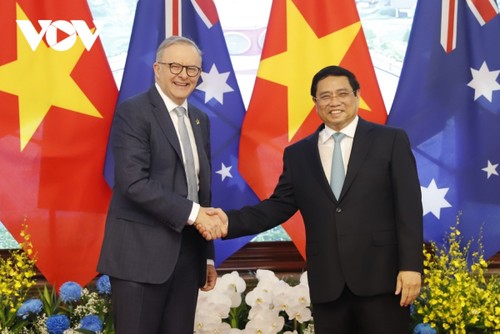 Toàn cảnh Thủ tướng Phạm Minh Chính chủ trì lễ đón chính thức Thủ tướng Australia - ảnh 6