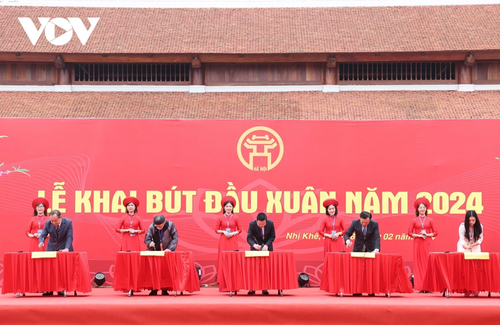 Chủ tịch nước Võ Văn Thưởng dự khai bút đầu xuân tại Hà Nội - ảnh 2