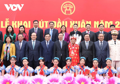 Chủ tịch nước Võ Văn Thưởng dự khai bút đầu xuân tại Hà Nội - ảnh 3