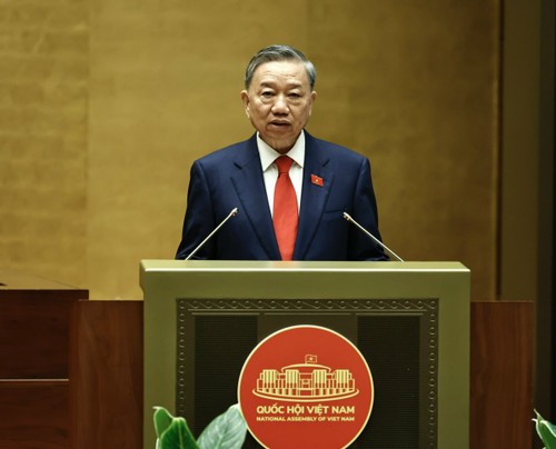 Toàn cảnh Lễ tuyên thệ và phát biểu nhậm chức của Chủ tịch nước Tô Lâm - ảnh 10