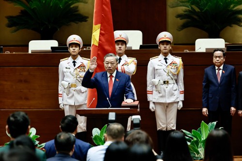 Toàn cảnh Lễ tuyên thệ và phát biểu nhậm chức của Chủ tịch nước Tô Lâm - ảnh 7