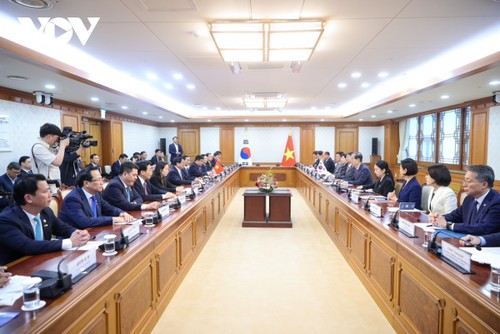 チン首相、韓国のハン首相と会談 - ảnh 1