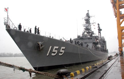 日本自卫队三艘军舰访问海防市  - ảnh 1