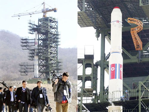 朝鲜运载火箭已基本组装完毕  - ảnh 1