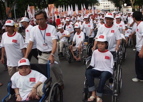 胡志明市举行“为了橙剂受害者”步行活动 - ảnh 1