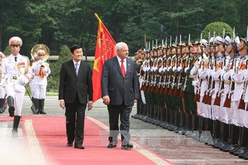 越南国家主席张晋创与巴拿马总统里卡多.马蒂内利举行会谈 - ảnh 1
