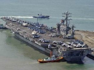 朝鲜谴责美国核航母“尼米兹”号参加韩美联合海上演习 - ảnh 1