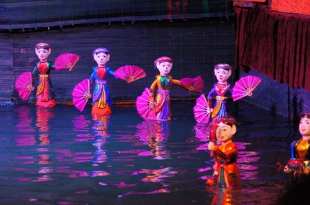 中国留学生镜头中的越南水上木偶 - ảnh 5