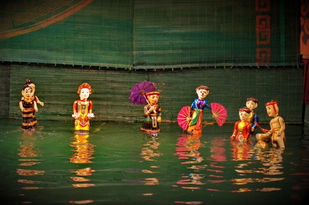 中国留学生镜头中的越南水上木偶 - ảnh 8