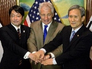 美国、日本、韩国敦促朝鲜实现无核化 - ảnh 1