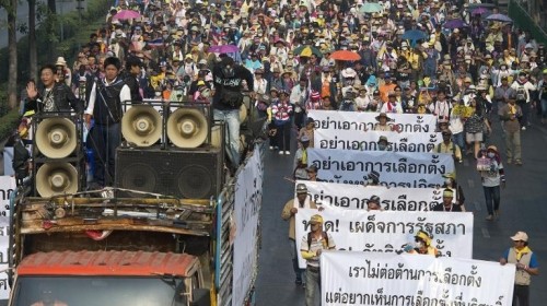 游行示威不会妨碍泰国大选 - ảnh 1