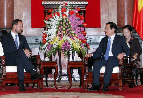 越南国家主席张晋创会见挪威王储哈康·芒努斯 - ảnh 1