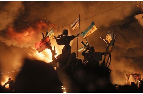 乌克兰抗议示威演变成为流血冲突 - ảnh 1