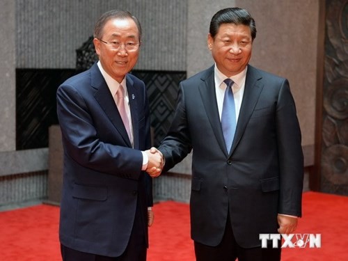 联合国秘书长与中国领导人讨论东海问题 - ảnh 1