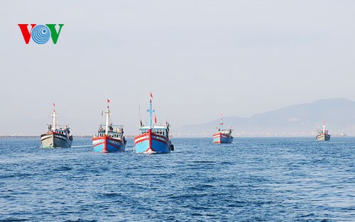 越南海洋海岛宣传队在广义省举行出征仪式 - ảnh 1