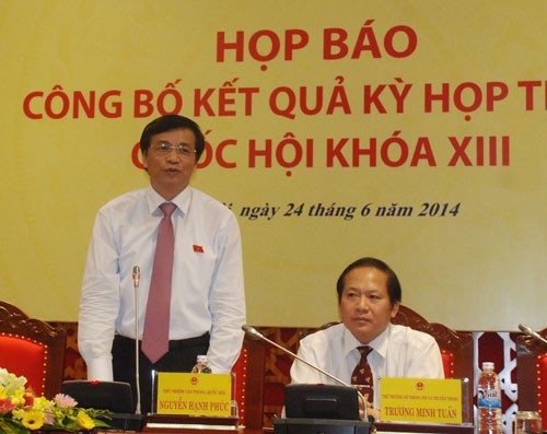 越南举行13届国会7次会议结果国际新闻发布会 - ảnh 1