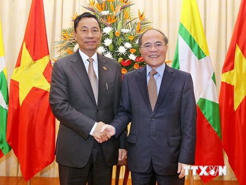 缅甸联邦议会议长吴瑞曼开始对越南进行正式访问 - ảnh 1