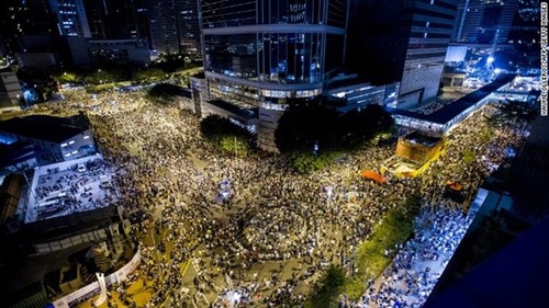 香港“占中”运动造成交通混乱 - ảnh 1