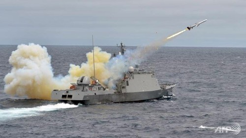 韩国在韩朝海上分界线附近进行实弹射击演练 - ảnh 1