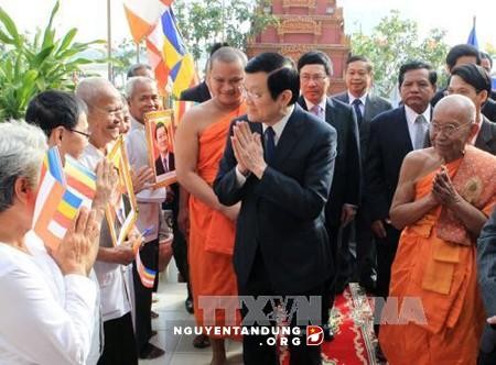 越南国家主席张晋创圆满结束对柬埔寨的国事访问 - ảnh 1