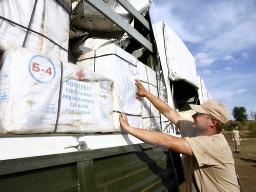 俄罗斯、欧盟向乌克兰东部地区提供人道主义援助 - ảnh 1