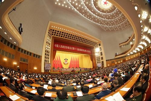 中国全国政协十二届三次会议开幕 - ảnh 1