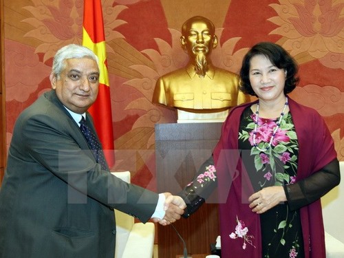 越南国会副主席阮氏金银会见尼泊尔王国审计长公署代表团 - ảnh 1