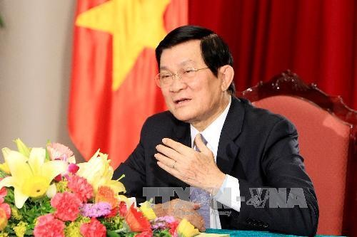 越南国家主席张晋创接受“俄罗斯24”电视频道采访  - ảnh 1