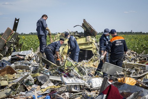 马航MH17失事调查人员发现疑似“山毛榉”导弹的碎片 - ảnh 1