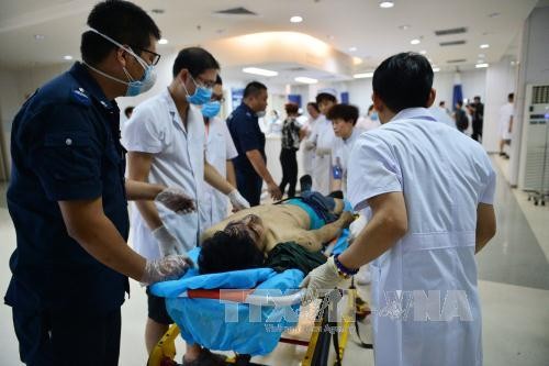 中国天津爆炸事件伤亡人数继续增加 - ảnh 1