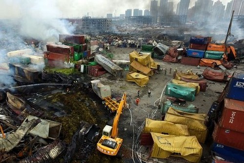 中国天津市爆炸事故死亡人数持续上升 - ảnh 1