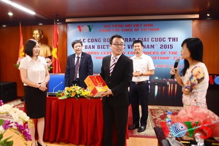 2015年“您对越南知多少”知识竞赛结果发布暨颁奖仪式 - ảnh 8