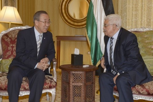 巴勒斯坦总统阿巴斯呼吁联合国保护巴民众 - ảnh 1